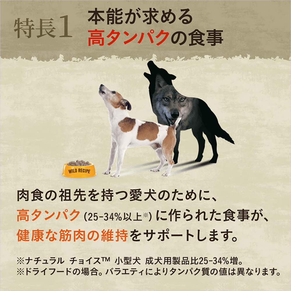 ニュートロ ワイルドレシピ 超小型犬〜小型犬 成犬用 チキン 2kg(犬・ドッグ)[正規品]｜pemos｜04