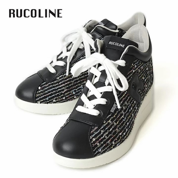ルコライン　RUCO LINE ブラック スニーカー　スタッズ　39 RUCOLINE（ルコライン） スニーカー 靴 RUCO LINE RUCO-003BK CALF PU