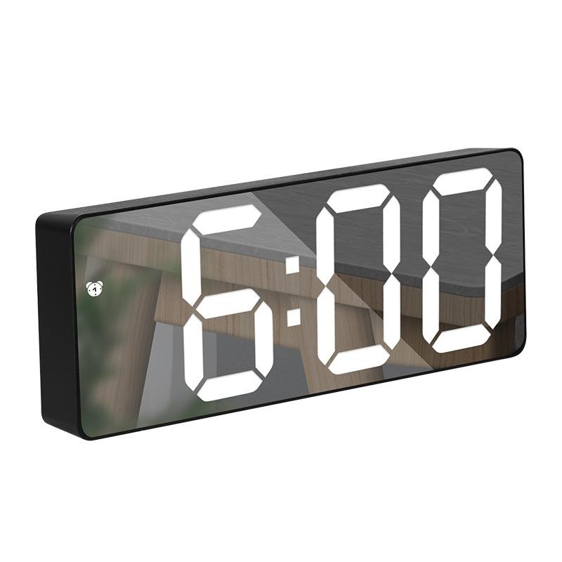 目覚まし時計 めざまし時計 デジタル時計 デジタル 温度 日付 置き時計 大音量 おしゃれ 卓上時計｜penguin-fly｜02
