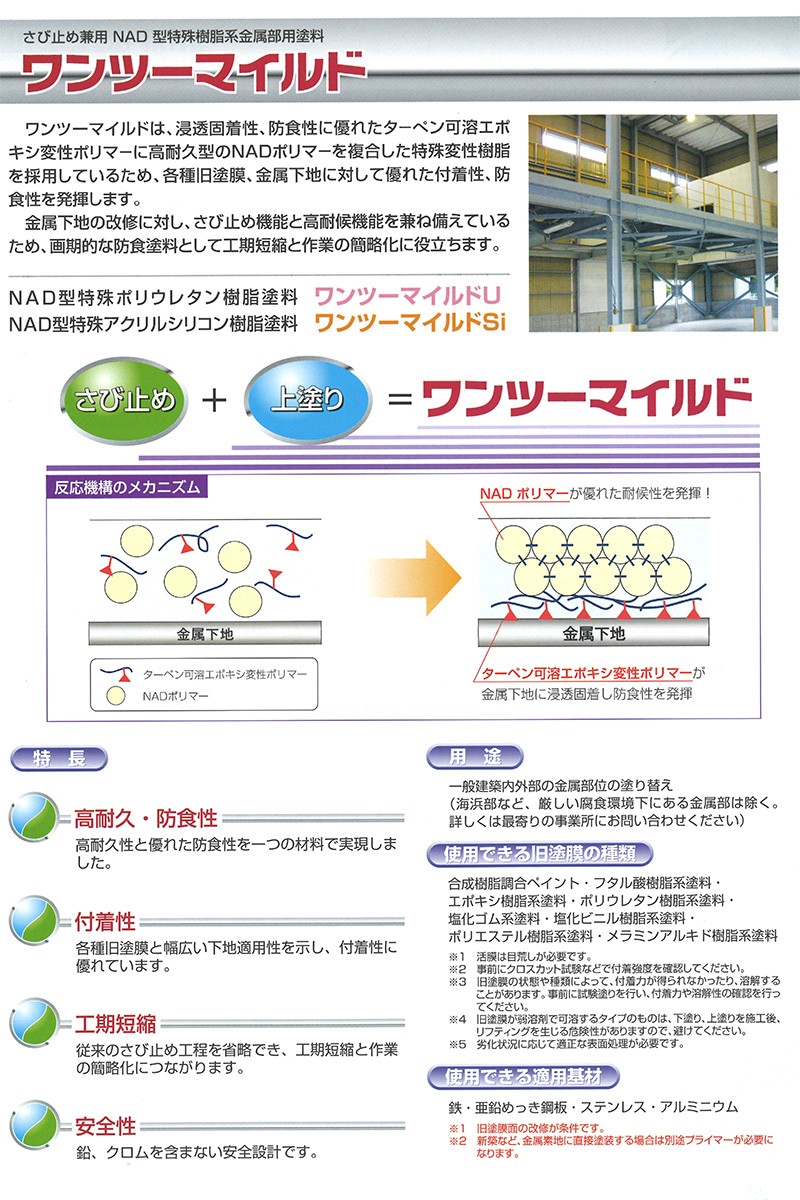 最安値挑戦】ワンツーマイルドSi 艶有 （淡彩色） 15Kg セット「ご希望の色に調色します。色目により割高になります」 塗料、塗装 