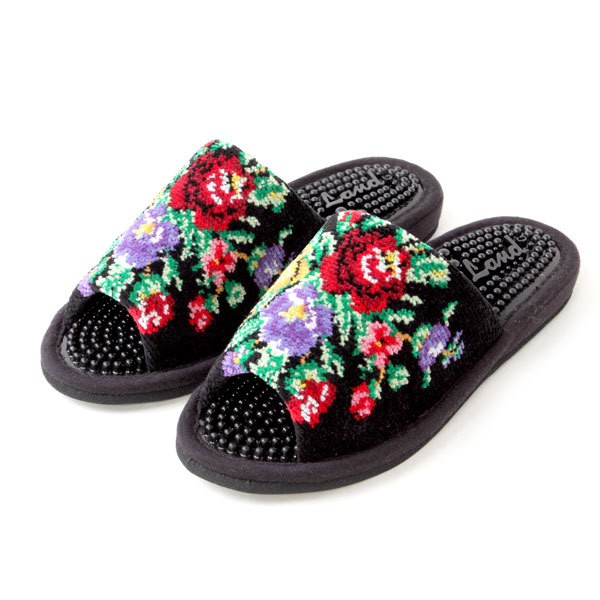 日本製 シェニール織 健康スリッパ 通気性 レディース 3522