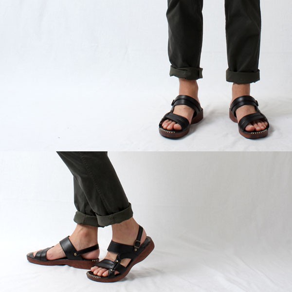 日本製 2WAY サンダル バックストラップ メンズ 外履き 3cm