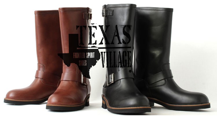 テキサスヴィレッジ エンジニアブーツ ロング 本革 メンズ 18M TEXAS