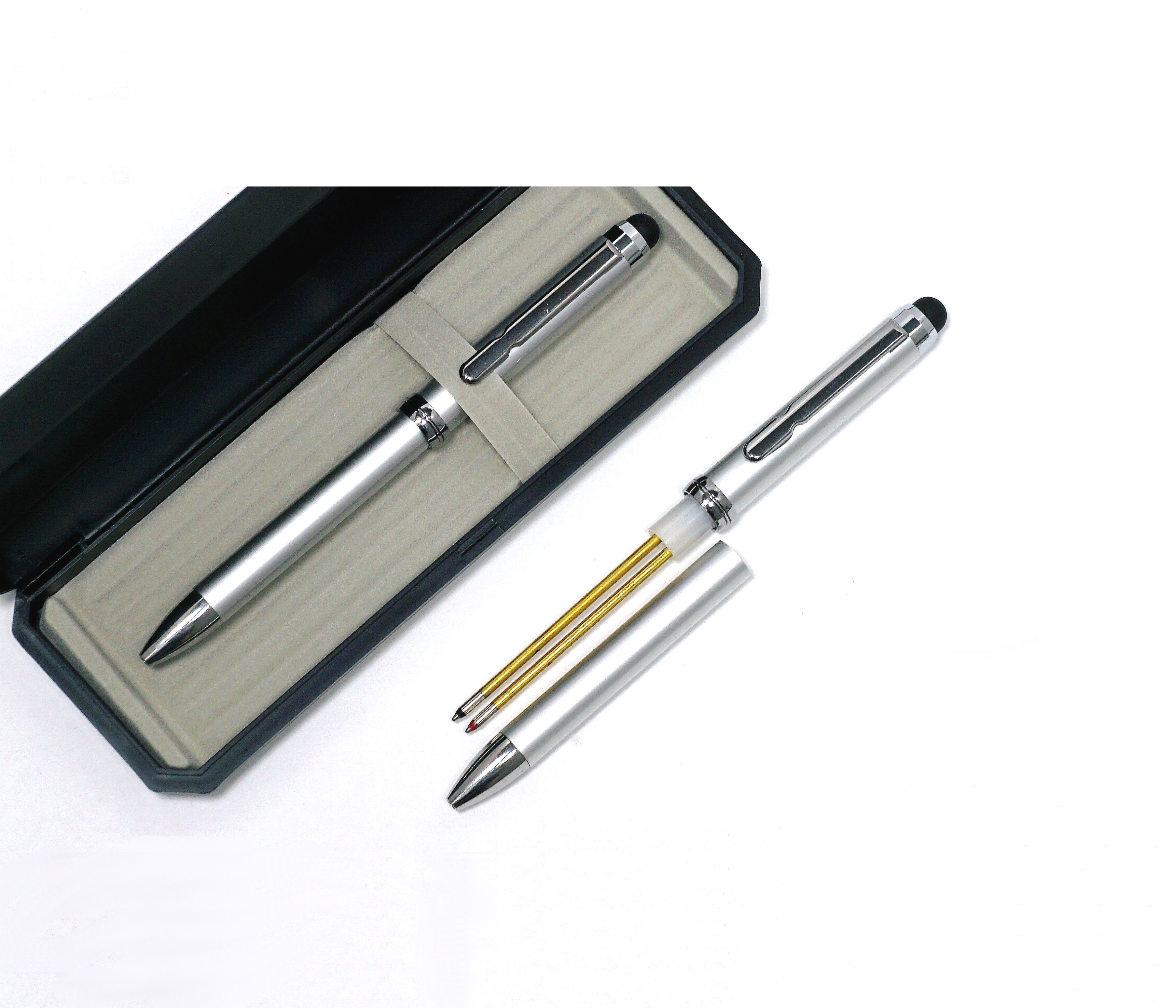 紙を挿入できる 金属パーツシャープペン 2本パック 0.5mm芯 のし