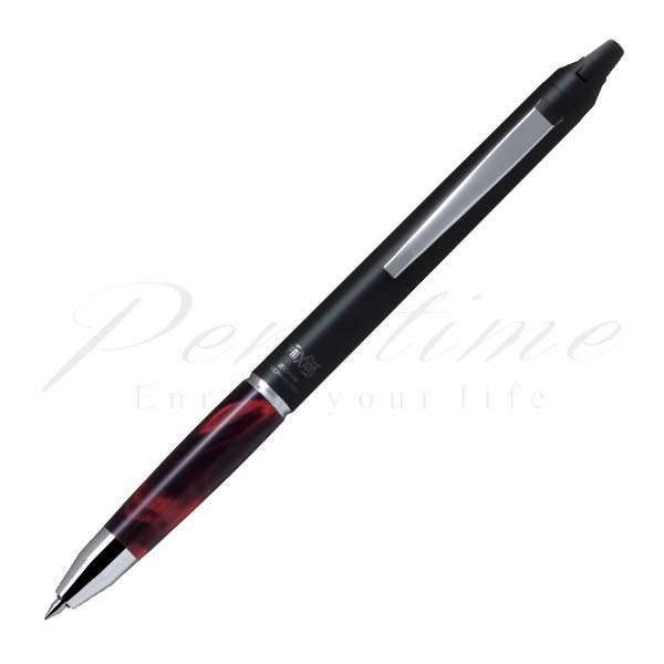 パイロット　 フリクションボールノックゾーン ウッド BLACK&RED　3本 パイロット フリクションボールノック ゾーン LFBKZ-3SEF-IR