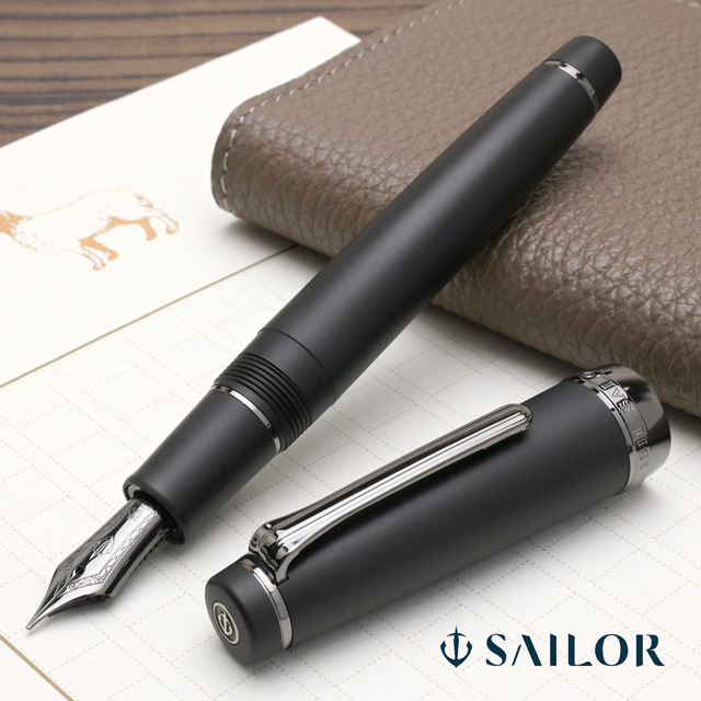 SAILOR 黒 万年筆 専用ケース付き プロフェッショナルギア セーラー 万年筆 インペリアルブラック 11