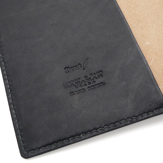 ツバメノートカバー Pent ペント by馬場万 ヌメ革 特厚ノート 敬老の