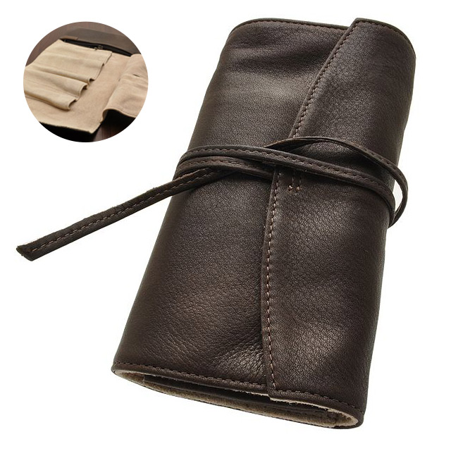 PILOT（パイロット） 筆箱 おしゃれ ペンケース ロールペンケース 革