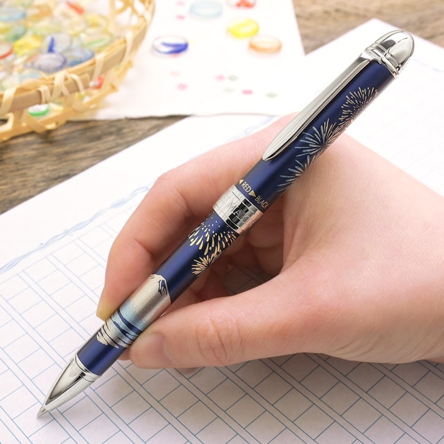 セーラー万年筆 複合筆記具 多機能ボールペン 優美蒔絵 四季の富士 夏
