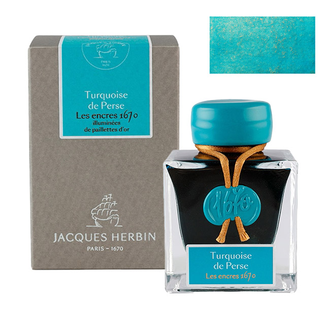 エルバン（HERBIN） ボトルインク アニバーサリーインク 1670 50ml 金