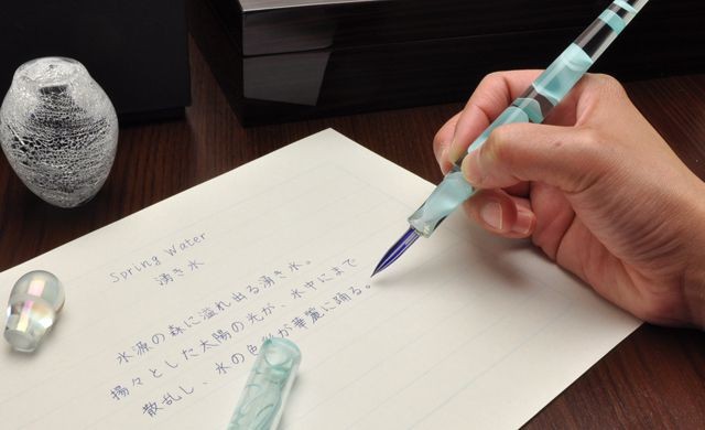 ガラスペン 日本製 helico ヘリコ ペンハウス限定 諏訪 匠 アクリル