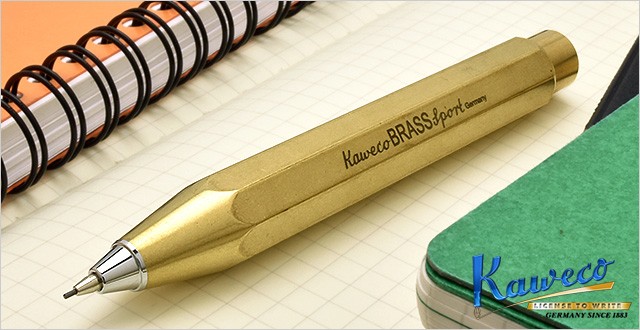 Kaweco（カヴェコ） シャーペン 名入れ KAWECO 0.7mm ブラススポーツ