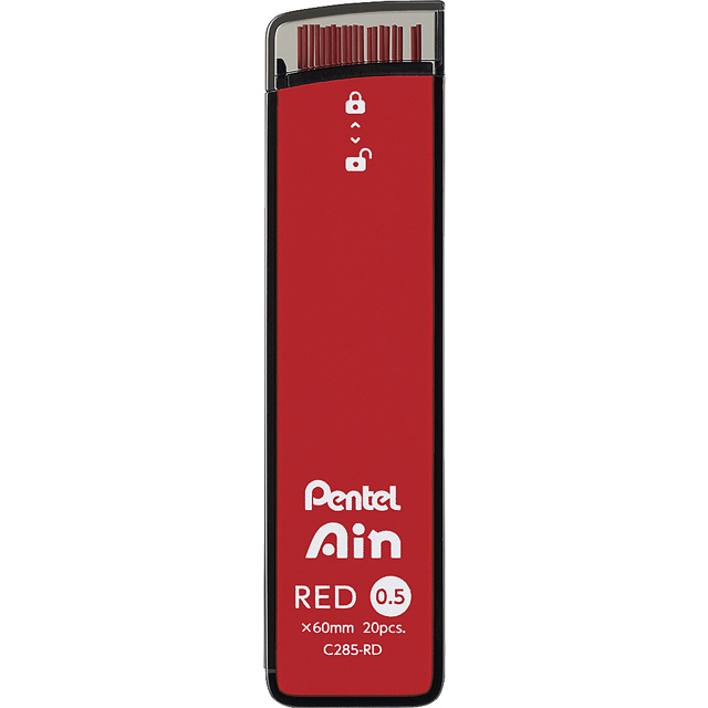 ぺんてる（Pentel） ペンシル芯 シャー芯 ぺんてるアイン カラー芯 0.5