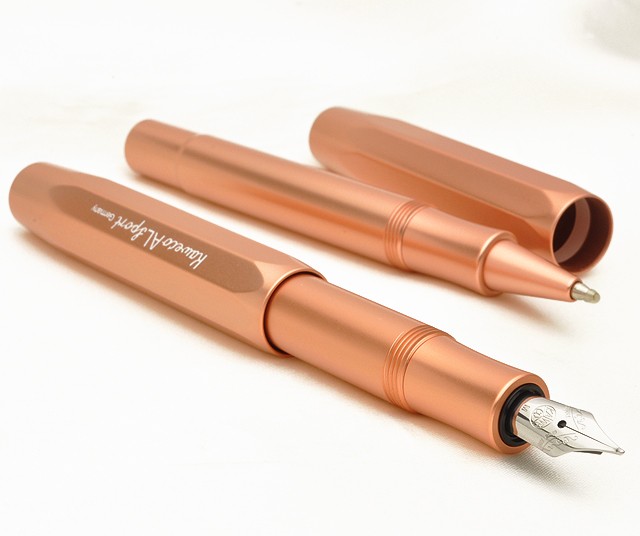 Kaweco（カヴェコ） 万年筆 名入れ ALスポーツ ローズゴールド 両用式