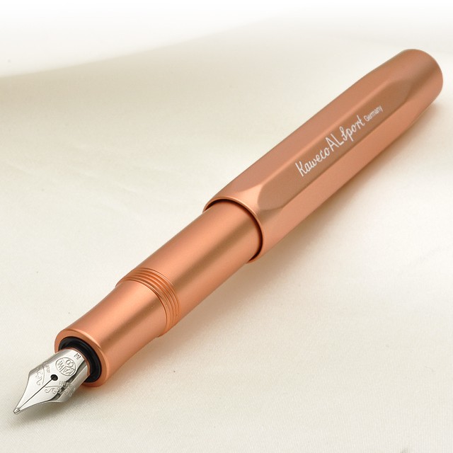 Kaweco（カヴェコ） 万年筆 名入れ ALスポーツ ローズゴールド 両用式