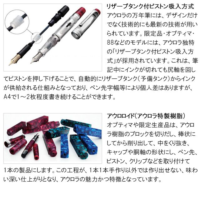 アウロラ（AURORA） 万年筆 限定品 Viaggio Segreto マントヴァ AURORA