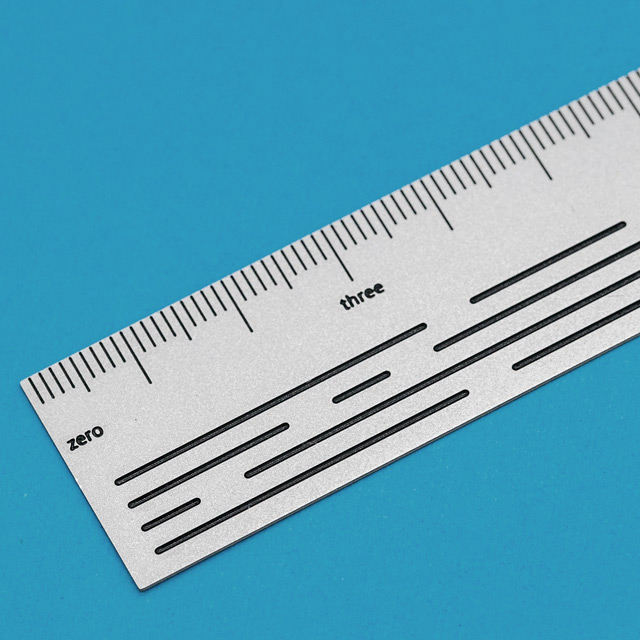 アンティーク　L字　スケール　ルーラー　定規LUDELL 建築家　大工　特大レア LUDDITE（ラダイト） 定規 THIS INDUSTRIAL Etching Ruler 15cm あす