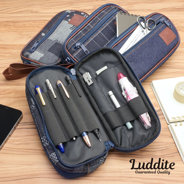 LUDDITE（ラダイト） ペンケース デニム リゾネートペンケース あす
