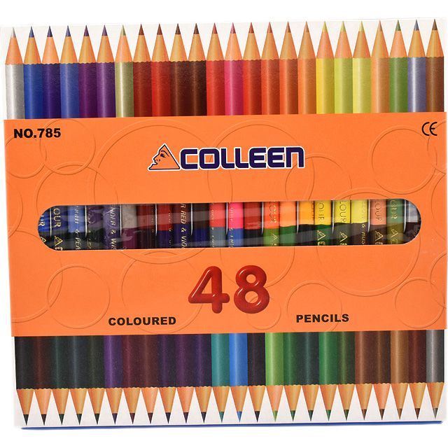 即購入やめてくださいColleen 737 色鉛筆 8箱セット 色鉛筆 48色 コーリン 785丸 24本 紙箱入り 785-2448 プレゼント 画材