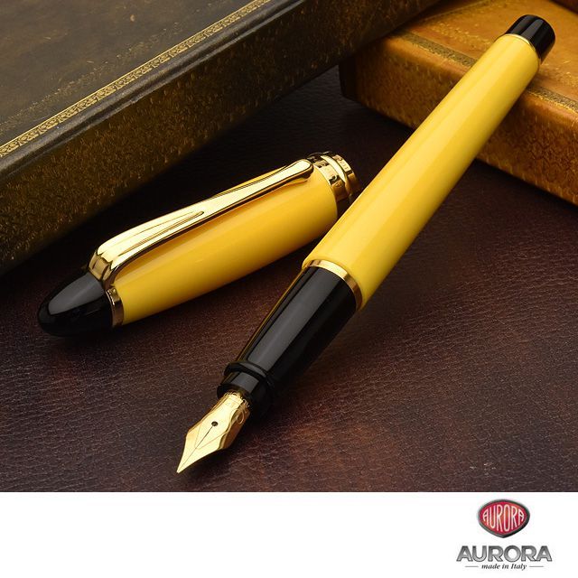 アウロラ（AURORA） 万年筆 イプシロン B11-Y イエロー プレゼント