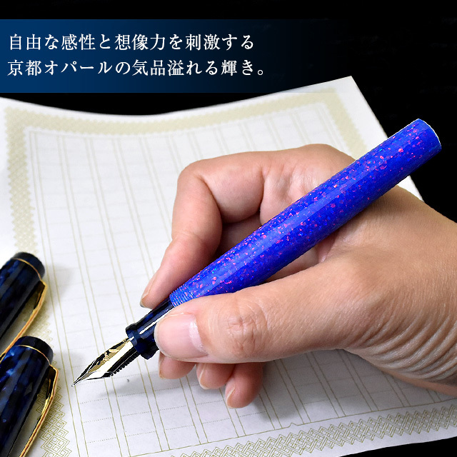 大西製作所 万年筆 Pent ペント 限定品 京都オパール×アセテート 14金