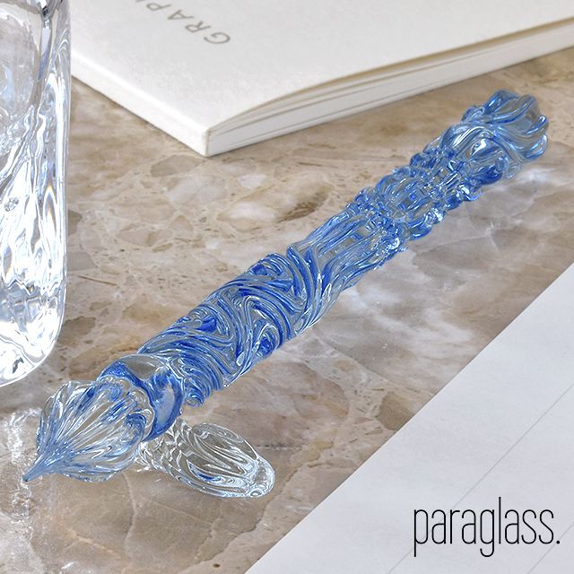 ガラスペン 日本製 パラグラス paraglass Royal glass pen アクア 硝子