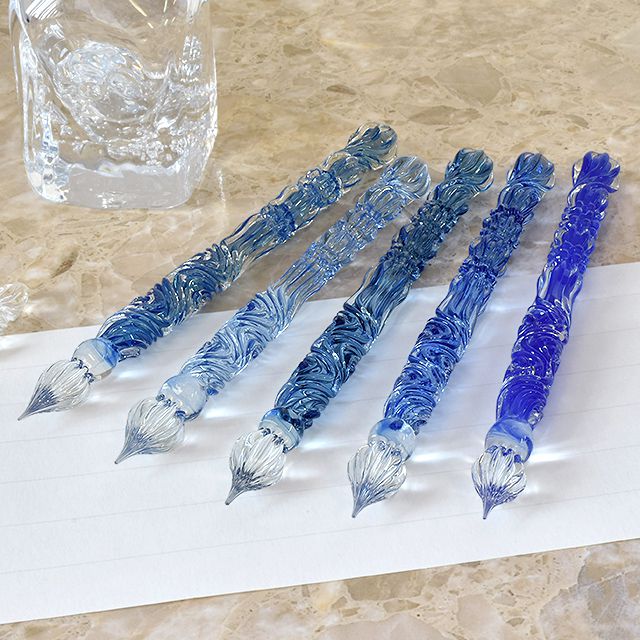 ガラスペン Royal glass pen サファイアブルー パラグラス paraglass