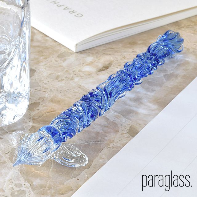 ガラスペン Royal glass pen サファイアブルー パラグラス paraglass