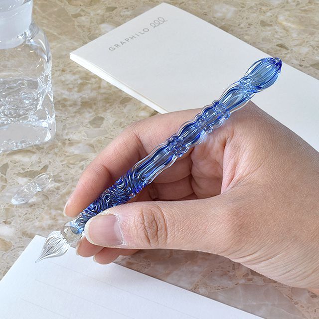 ガラスペン Royal glass pen サファイアブルー パラグラス paraglass