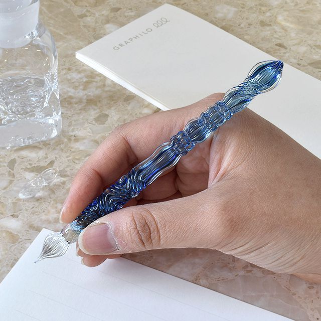 ガラスペン 日本製 パラグラス paraglass Royal glass pen セルリアン