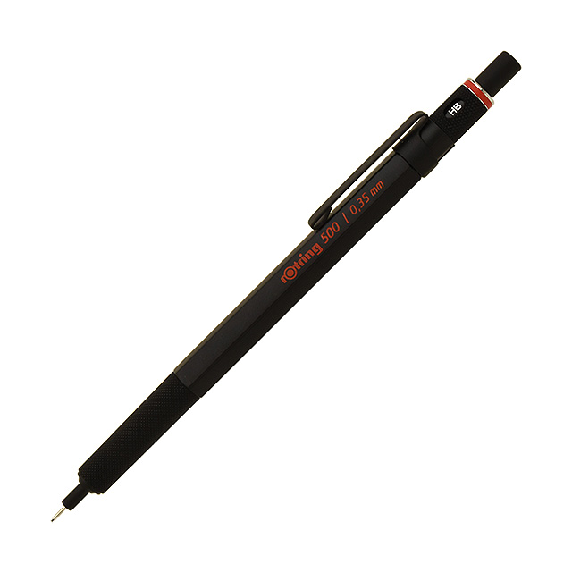 ロットリング シャーペン 製図用 ロットリング500 ブラック 0.5mm 0.7