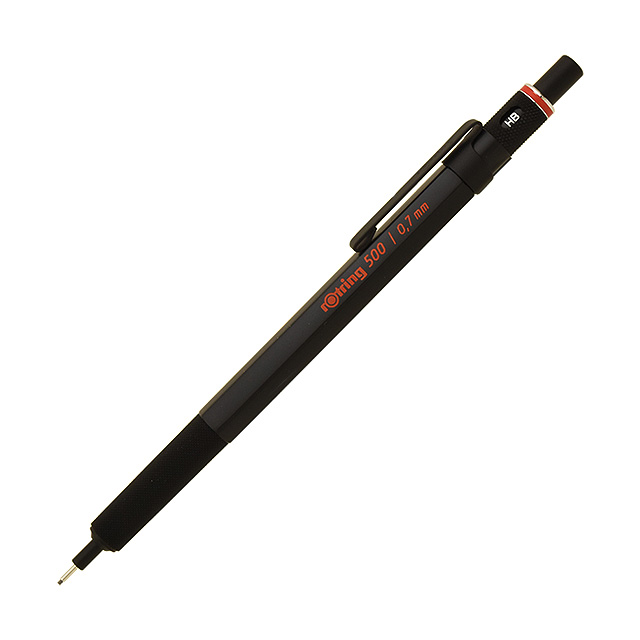ロットリング シャーペン 製図用 ロットリング500 ブラック 0.5mm 0.7