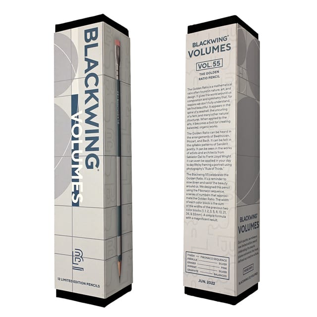 鉛筆 BLACKWING 限定品 ブラックウィング VOL.55 黄金比 106879