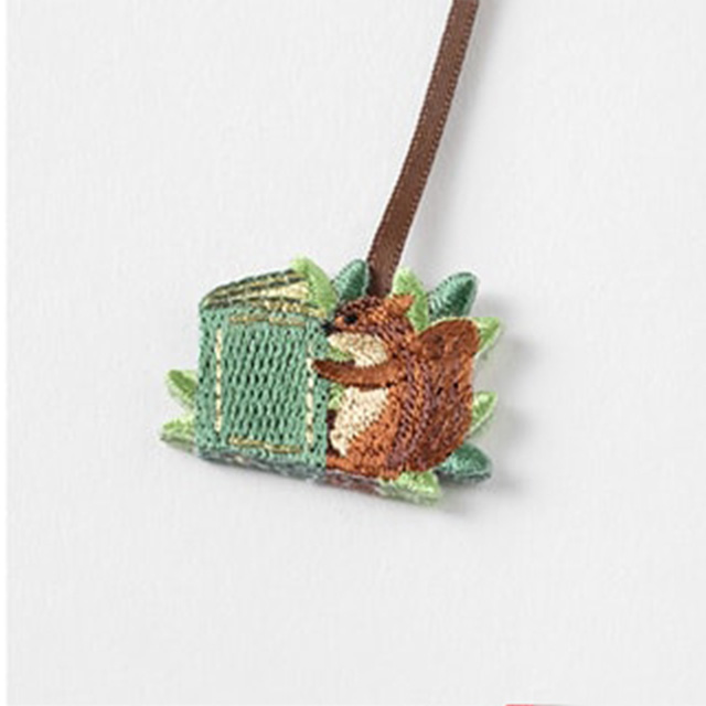 MIDORI（ミドリ） ブックマーカー しおり 栞 刺繍 かわいい ネコ