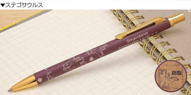 IWIアイダブリューアイ ゲルインクボールペン レトロ恐竜時代