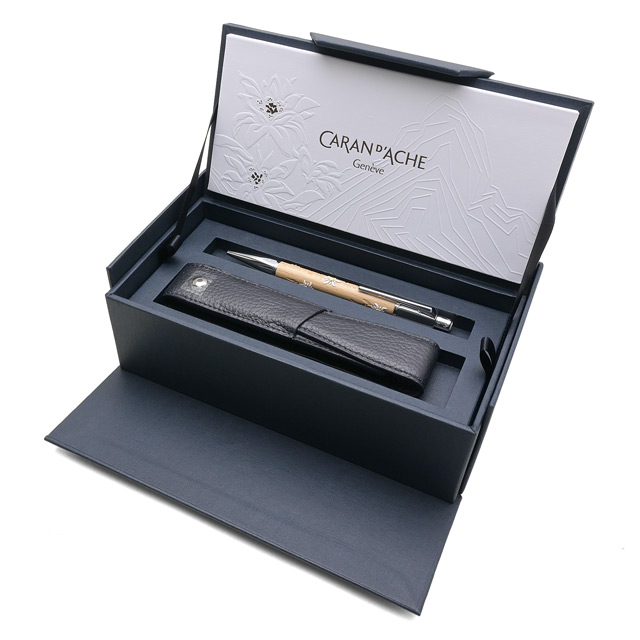 ★美品新品★カランダッシュ　バリアス　エーデルワイス　万年筆 CARAN d'ACHE（カランダッシュ） ボールペン 限定 プレゼント ギフト