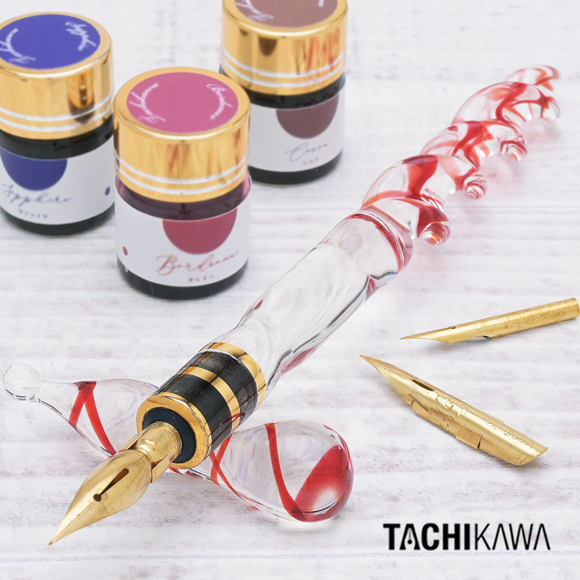 タチカワ つけペン プレミアムセット シェルフィッシュ 限定カラー ルビーレッド PSSH01R