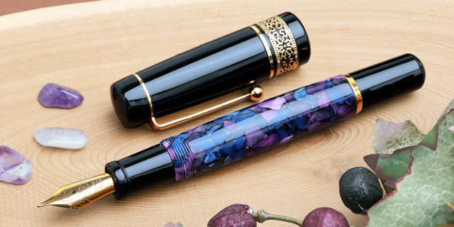 万年筆 ボトルインク セット ペント Pent シンフォニー ラルゴ 紫紺の