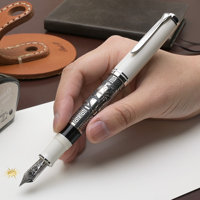 Pelikan（ペリカン） 万年筆 トレド M910 ホワイト 18金 特別生産品