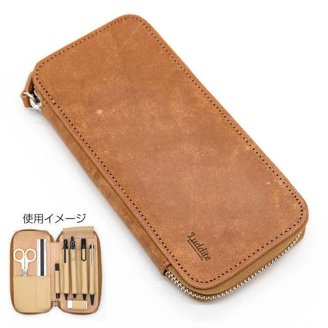 LUDDITE（ラダイト） ペンケース MAYA ラウンドジップペンケース 筆箱