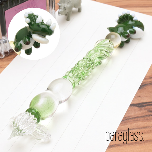 ガラスペン パラグラス paraglass animal glass pen トリケラトプス