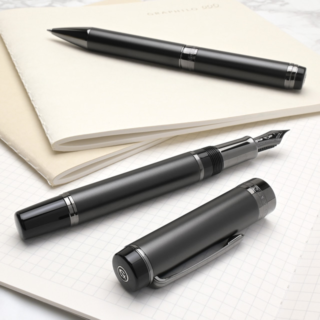 セーラー万年筆 万年筆 シリント マットブラックステンレス CYLINT