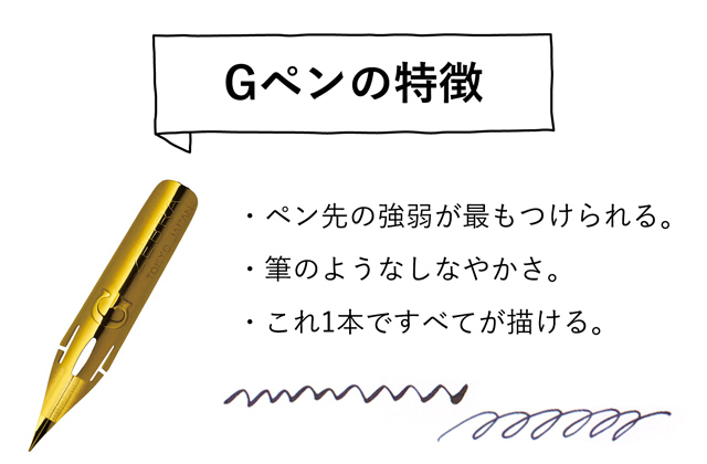 Gペンの特徴