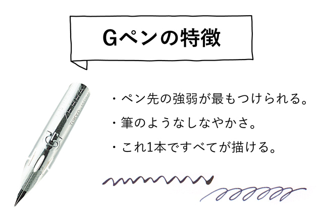 Gペンの特徴