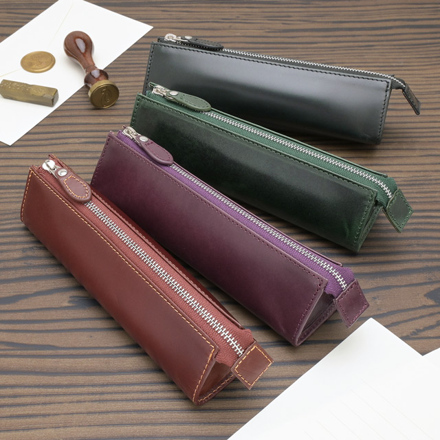 ASHFORD（アシュフォード） ファスナーペンケース ヒメル 本革 牛革