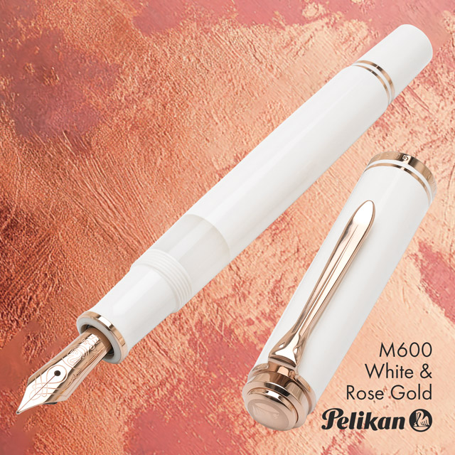 Pelikan（ペリカン） 万年筆 スーベレーン M600 ホワイト＆ローズ