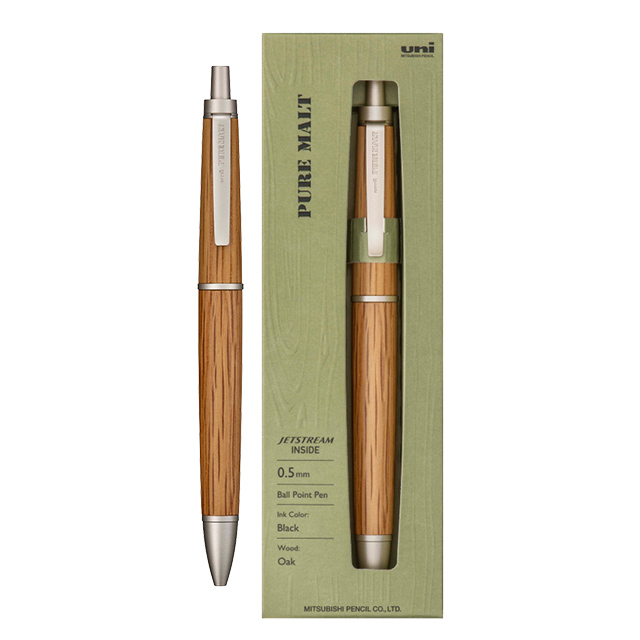 ジェットストリーム 木軸ボールペン 三菱鉛筆 ピュアモルト ジェット