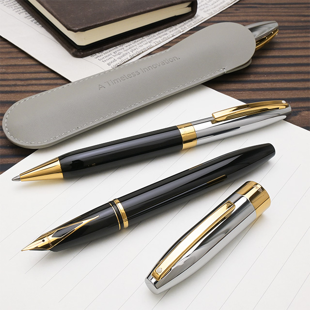 SHEAFFER（シェーファー） 万年筆 名入れ レガシー ブラック＆クローム