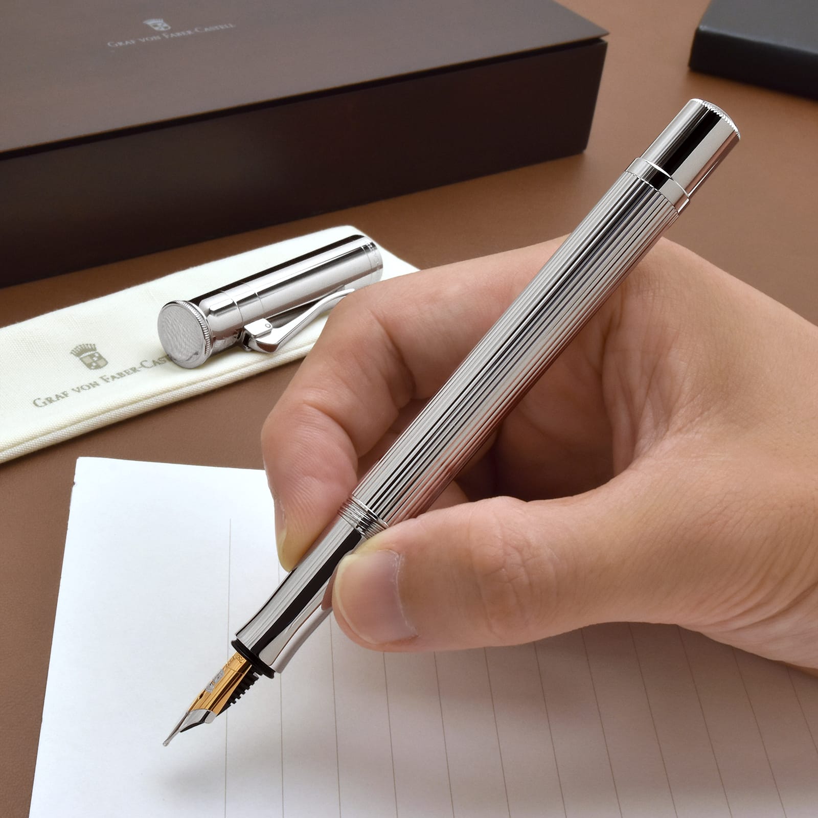 【美品】ファーバーカステル　クラシックコレクション　プラチナコーティングEFニブ FABER-CASTELL ファーバーカステル 万年筆 クラシック