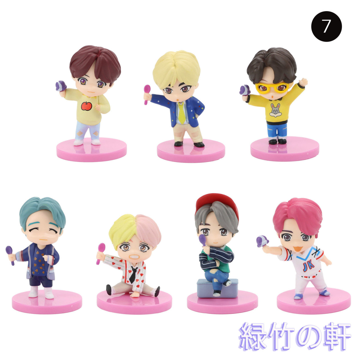 Btsグッズ フィギュア 7pcs 防弾少年団 ミニドール フィギュアプレイセット Btsケーキトッパー キャラクター プレゼント おすすめ 韓国 Btswanou ぺぺちゃんストア 通販 Yahoo ショッピング